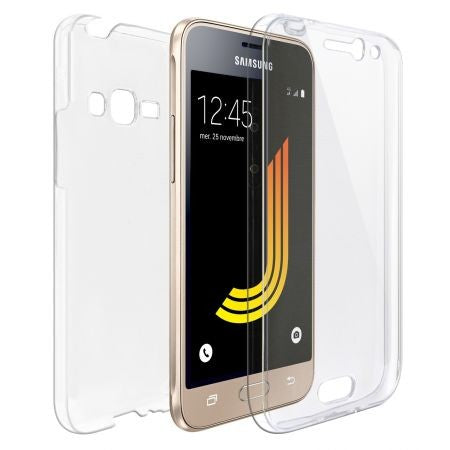 Husa de protectie Flippy® pentru Samsung J1 2016 Full Tpu 360 V2 Transparent - vivimall.ro