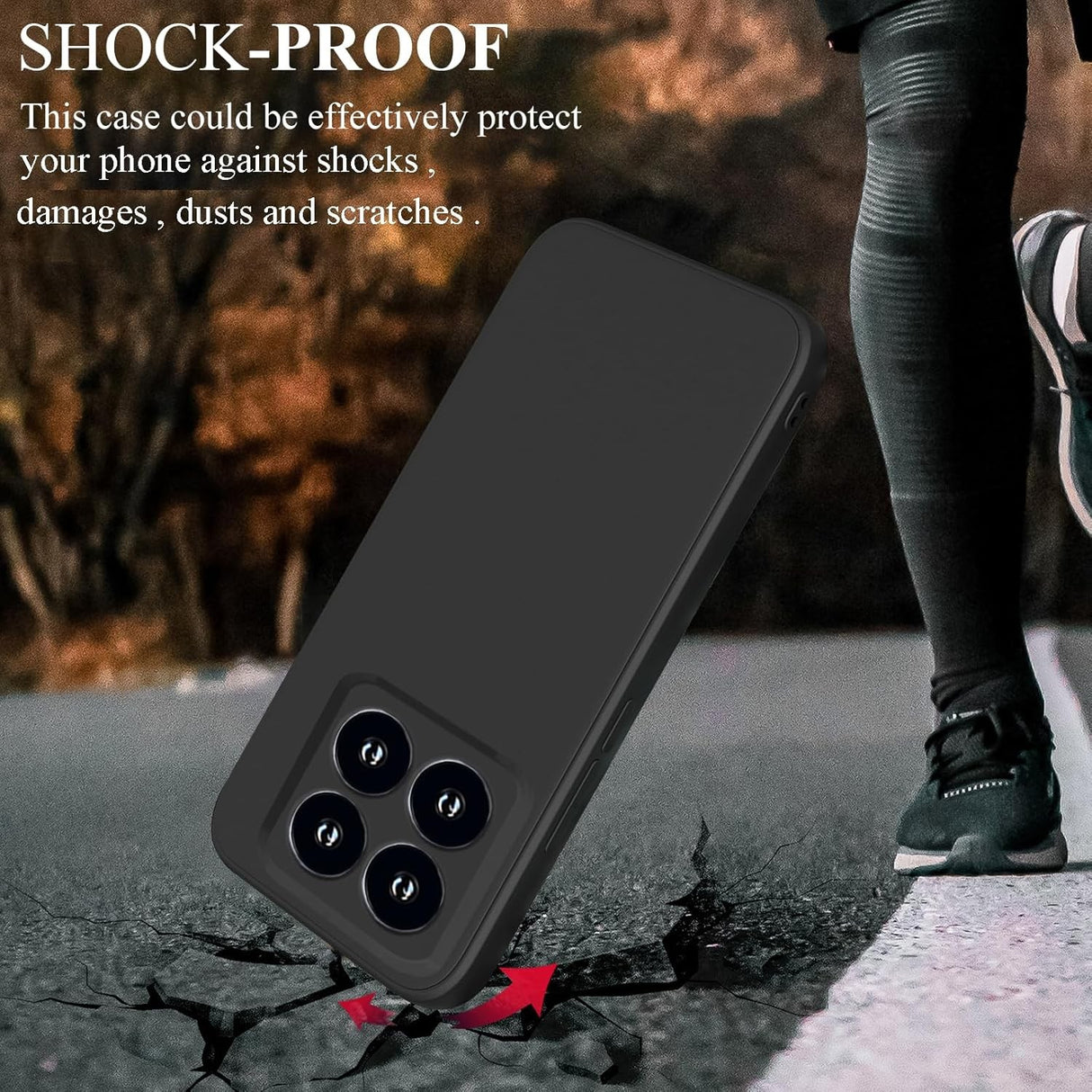 Husa de Protectie, Vivimall, pentru Xiaomi 14, Liquid Silicone, cu Microfibra pe Interior, Protectie Antisoc, Compatibil Incarcare Wireless, Negru - vivimall.ro