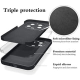 Husa de Protectie, Vivimall, pentru Xiaomi 14 Ultra, Liquid Silicone, cu Microfibra pe Interior, Protectie Antisoc, Compatibil Incarcare Wireless, Negru - vivimall.ro