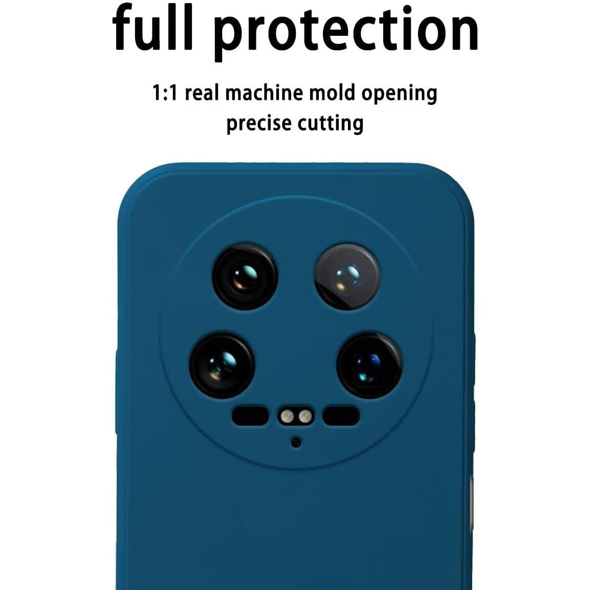 Husa de Protectie, Vivimall, pentru Xiaomi 14 Ultra, Liquid Silicone, cu Microfibra pe Interior, Protectie Antisoc, Compatibil Incarcare Wireless, Albastru - vivimall.ro
