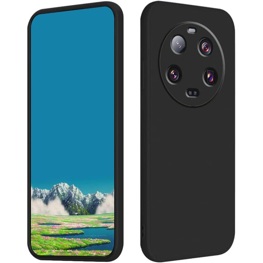 Husa de Protectie, Vivimall, pentru Xiaomi 14 Ultra, Liquid Silicone, cu Microfibra pe Interior, Protectie Antisoc, Compatibil Incarcare Wireless, Negru - vivimall.ro