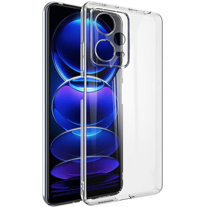 Husa de Protectie, Vivimall, pentru Xiaomi Redmi 12 Pro, TPU Protect Plus, cu Dust Plug, Transparent - vivimall.ro
