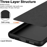 Husa de Protectie, Vivimall, pentru Xiaomi Redmi 13T, Liquid Silicone, cu Microfibra pe Interior, Protectie Antisoc, Compatibil Incarcare Wireless, Negru - vivimall.ro