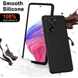 Husa de Protectie, Vivimall, pentru Xiaomi Redmi 13T, Liquid Silicone, cu Microfibra pe Interior, Protectie Antisoc, Compatibil Incarcare Wireless, Negru - vivimall.ro