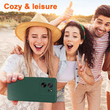 Husa de Protectie, Vivimall, pentru Xiaomi Redmi 13T, Liquid Silicone, cu Microfibra pe Interior, Protectie Antisoc, Compatibil Incarcare Wireless, Verde - vivimall.ro