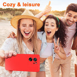 Husa de Protectie, Vivimall, pentru Xiaomi Redmi 13T, Liquid Silicone, cu Microfibra pe Interior, Protectie Antisoc, Compatibil Incarcare Wireless, Rosu - vivimall.ro