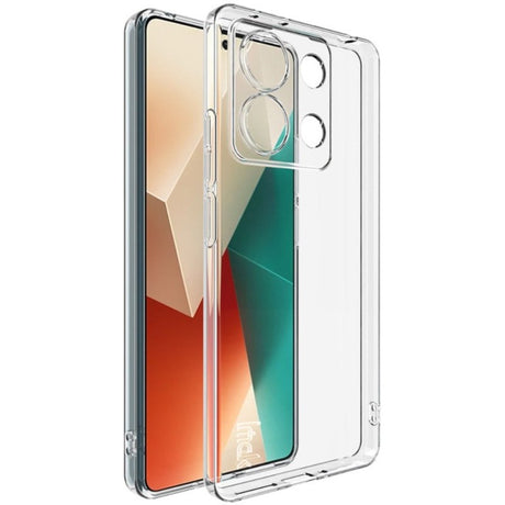 Husă TPU transparentă Protect Plus pentru Xiaomi Redmi 13T cu Dust Plug, vedere frontală