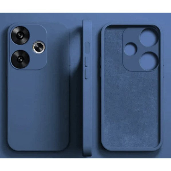 Husa de Protectie, Flippy, pentru Xiaomi Redmi Note 12 Pro 5G, Liquid Silicone, cu Microfibra pe Interior, Protectie Antisoc, Compatibil Incarcare Wireless, Albastru - vivimall.ro