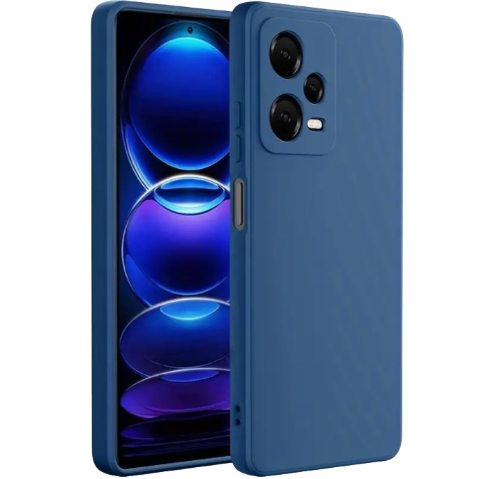 Husa de Protectie, Flippy, pentru Xiaomi Redmi Note 12 Pro 5G, Liquid Silicone, cu Microfibra pe Interior, Protectie Antisoc, Compatibil Incarcare Wireless, Albastru - vivimall.ro