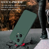 Husa de Protectie, Vivimall, pentru Xiaomi Redmi Note 12 Pro 5G, Liquid Silicone, cu Microfibra pe Interior, Protectie Antisoc, Compatibil Incarcare Wireless, Verde - vivimall.ro