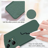 Husa de Protectie, Vivimall, pentru Xiaomi Redmi Note 12 Pro 5G, Liquid Silicone, cu Microfibra pe Interior, Protectie Antisoc, Compatibil Incarcare Wireless, Verde - vivimall.ro