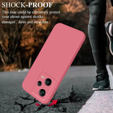 Husa de Protectie, Vivimall, pentru Xiaomi Redmi Note 12 Pro 5G, Liquid Silicone, cu Microfibra pe Interior, Protectie Antisoc, Compatibil Incarcare Wireless, Rosu Camellia - vivimall.ro