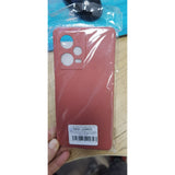 Husa de Protectie, Vivimall, pentru Xiaomi Redmi Note 12 Pro 5G, Liquid Silicone, cu Microfibra pe Interior, Protectie Antisoc, Compatibil Incarcare Wireless, Rosu Camellia - vivimall.ro