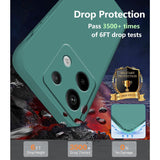 Husa de Protectie, Vivimall, pentru Xiaomi Redmi Note 13 5G, Liquid Silicone, cu Microfibra pe Interior, Protectie Antisoc, Compatibil Incarcare Wireless, Verde - vivimall.ro