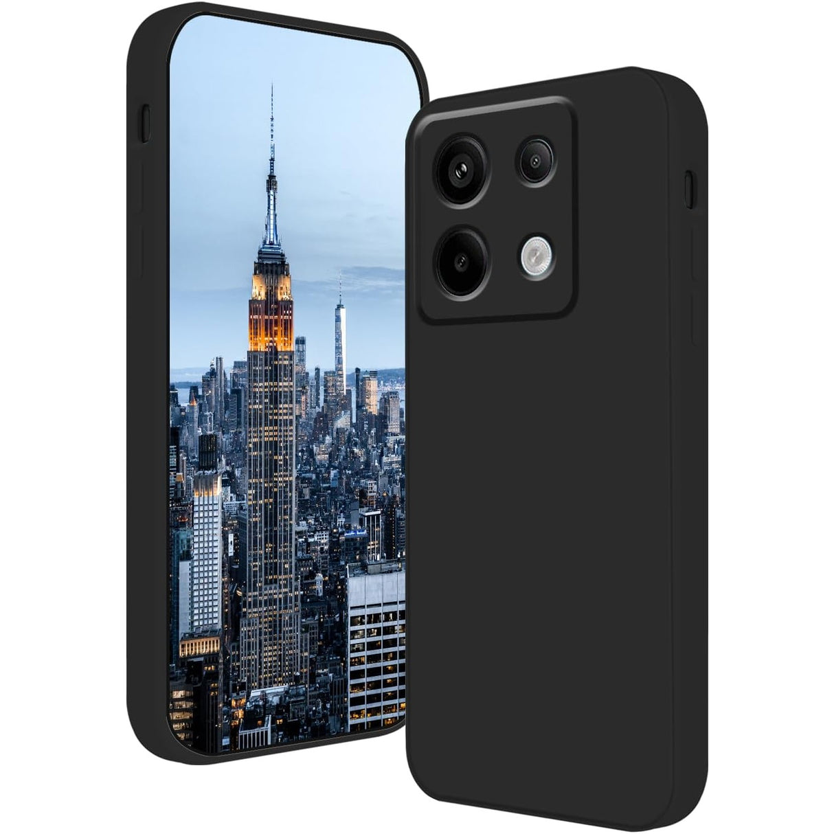 Husa de Protectie, Vivimall, pentru Xiaomi Redmi Note 13 Pro 5G, Liquid Silicone, cu Microfibra pe Interior, Protectie Antisoc, Compatibil Incarcare Wireless, Negru - vivimall.ro
