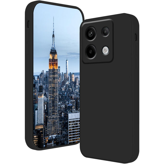 Husa de Protectie, Vivimall, pentru Xiaomi Redmi Note 13 Pro 5G, Liquid Silicone, cu Microfibra pe Interior, Protectie Antisoc, Compatibil Incarcare Wireless, Negru - vivimall.ro