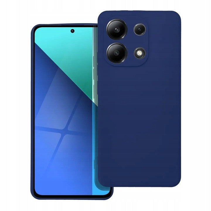 Husa de Protectie, Vivimall, pentru Xiaomi Redmi Note 13 Pro 5G, Liquid Silicone, cu Microfibra pe Interior, Protectie Antisoc, Compatibil Incarcare Wireless, Albastru - vivimall.ro