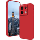 Husa de Protectie, Flippy, pentru Xiaomi Redmi Note 13 Pro 5G, Liquid Silicone, cu Microfibra pe Interior, Protectie Antisoc, Compatibil Incarcare Wireless, Rosu - vivimall.ro