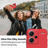 Husa de Protectie, Vivimall, pentru Xiaomi Redmi Note 13 Pro Plus 5G, Liquid Silicone, cu Microfibra pe Interior, Protectie Antisoc, Compatibil Incarcare Wireless, Rosu - vivimall.ro