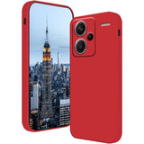 Husa de Protectie, Vivimall, pentru Xiaomi Redmi Note 13 Pro Plus 5G, Liquid Silicone, cu Microfibra pe Interior, Protectie Antisoc, Compatibil Incarcare Wireless, Rosu - vivimall.ro