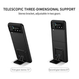 Husă Samsung Galaxy Z Flip 5 neagră, vedere spate, material PC rigid cu finisaj mat anti-amprentă