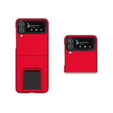 Husa de Protectie, Vivimall, pentru Samsung Galaxy Z Flip 5, din PC, cu Pliere Tridimensionala, Multifunctionala, Rosie - vivimall.ro