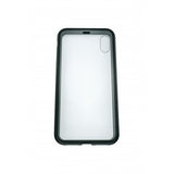 Husa de protectie Magnetic 360, Folie sticla inclusa, pentru Apple iPhone X, Negru - vivimall.ro
