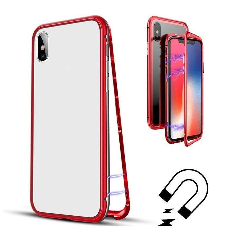 Husa de protectie Magnetic 360 pentru Apple iPhone XR, Rosu - vivimall.ro