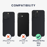 Husă iPhone 16 Pro Max albastru TPU flexibil, acoperire completă antisoc, vedere ansamblu