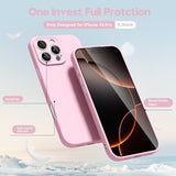 Husa de Protectie Matte TPU, Flippy, pentru Apple iPhone 16 Pro, Protectie Camera, Antisoc, Antizgariere, Antialunecare, Acoperire Completa, Roz - vivimall.ro