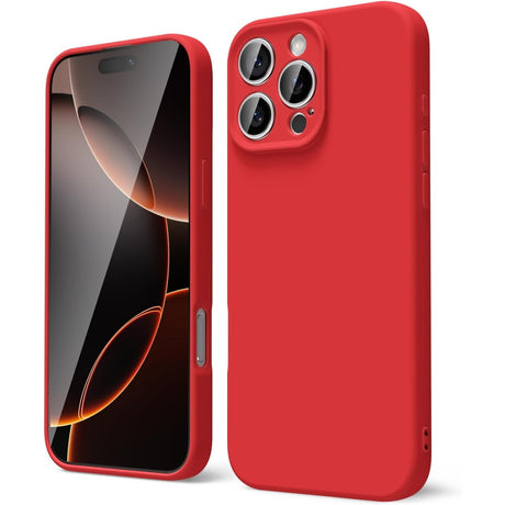 Husa de Protectie Matte TPU, Vivimall, pentru Honor 90 Lite, Protectie Camera, Antisoc, Antizgariere, Antialunecare, Acoperire Completa, Rosu - vivimall.ro