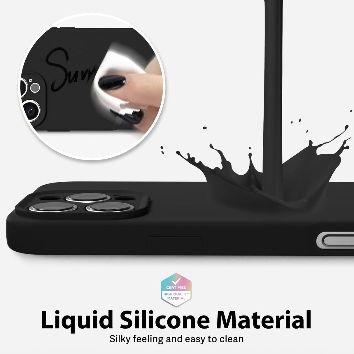 Husa de Protectie Matte TPU, Vivimall, pentru OnePlus Nord CE2 Lite, Protectie Camera, Antisoc, Antizgariere, Antialunecare, Acoperire Completa, Negru - vivimall.ro