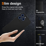 Husa de Protectie Matte TPU, Vivimall, pentru OnePlus Nord CE2 Lite, Protectie Camera, Antisoc, Antizgariere, Antialunecare, Acoperire Completa, Negru - vivimall.ro