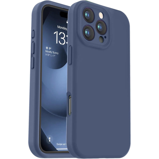 Husa de Protectie Matte TPU, Vivimall, pentru Realme 11 Pro, Protectie Camera, Antisoc, Antizgariere, Antialunecare, Acoperire Completa, Albastru - vivimall.ro
