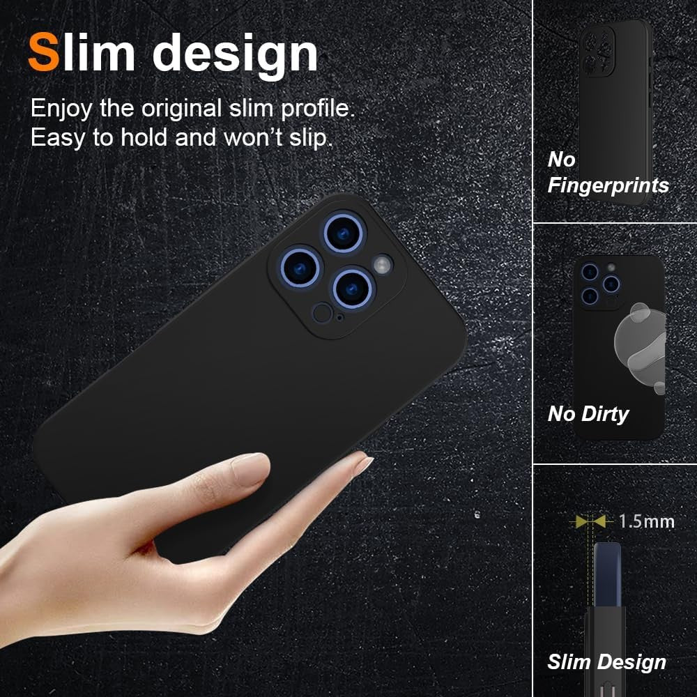 Husa de Protectie Matte TPU, Vivimall, pentru Realme C55, Protectie Camera, Antisoc, Antizgariere, Antialunecare, Acoperire Completa, Negru - vivimall.ro