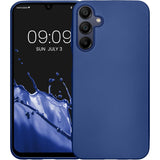 Husa de Protectie Matte TPU, Vivimall, pentru Samsung Galaxy A35 5G, Protectie Camera, Antisoc, Antizgariere, Antialunecare, Acoperire Completa, Albastru - vivimall.ro