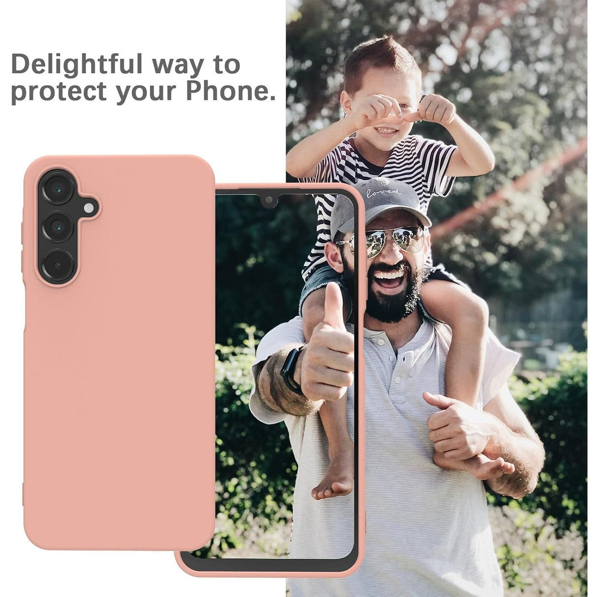 Husa de Protectie Matte TPU, Vivimall, pentru Samsung Galaxy A55 5G, Protectie Camera, Antisoc, Antizgariere, Antialunecare, Acoperire Completa, Roz - vivimall.ro