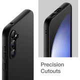Husa de Protectie Matte TPU, Vivimall, pentru Samsung Galaxy S23 FE 5G, Protectie Camera, Antisoc, Antizgariere, Antialunecare, Acoperire Completa, Negru - vivimall.ro