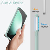 Husă protecție Samsung Galaxy S23 FE 5G culoare verde, vedere spate, material TPU durabil