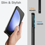 Husa de Protectie Matte TPU, Vivimall, pentru Samsung Galaxy S24 FE, Protectie Camera, Antisoc, Antizgariere, Antialunecare, Acoperire Completa, Negru - vivimall.ro