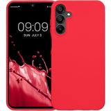 Husa de Protectie Matte TPU, Vivimall, pentru Samsung Galaxy S24 FE, Protectie Camera, Antisoc, Antizgariere, Antialunecare, Acoperire Completa, Rosu - vivimall.ro