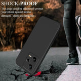 Husă matte TPU neagră Xiaomi Redmi 12 Pro, decupaje precise butoane și mufa încărcare