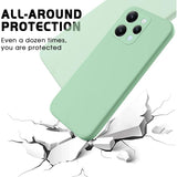 Husa de Protectie Matte TPU, Vivimall, pentru Xiaomi Redmi 12, Protectie Camera, Antisoc, Antizgariere, Antialunecare, Acoperire Completa, Verde - vivimall.ro