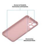 Husa de Protectie Matte TPU, Vivimall, pentru Xiaomi Redmi 12, Protectie Camera, Antisoc, Antizgariere, Antialunecare, Acoperire Completa, Roz - vivimall.ro