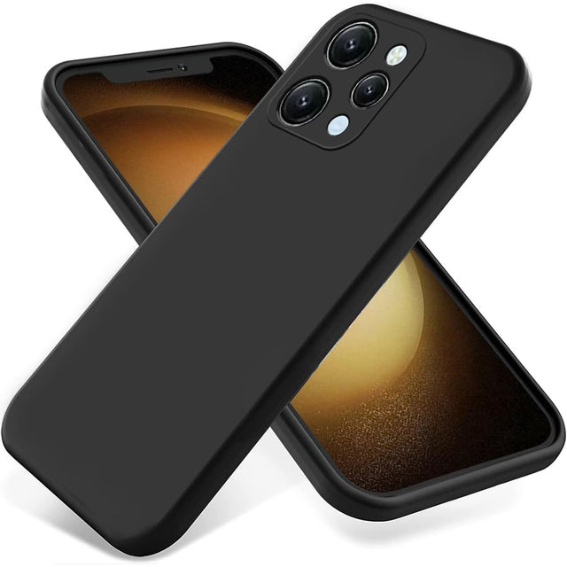 Husa de Protectie Matte TPU, Vivimall, pentru Xiaomi Redmi 12, Protectie Camera, Antisoc, Antizgariere, Antialunecare, Acoperire Completa, Negru - vivimall.ro