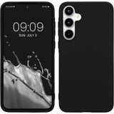 Husă Matte TPU neagră pentru Xiaomi Redmi 13C, vedere frontală, protecție completă