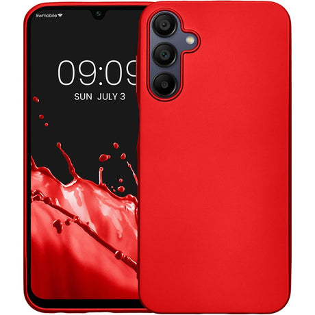 Husă Matte TPU roșie pentru Xiaomi Redmi 13C, vedere frontală, acoperire completă
