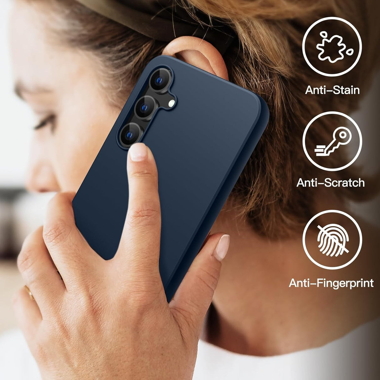 Husa de Protectie Matte TPU, Vivimall, pentru Xiaomi Redmi Note 12 5G, Protectie Camera, Antisoc, Antizgariere, Antialunecare, Acoperire Completa, Albastru - vivimall.ro