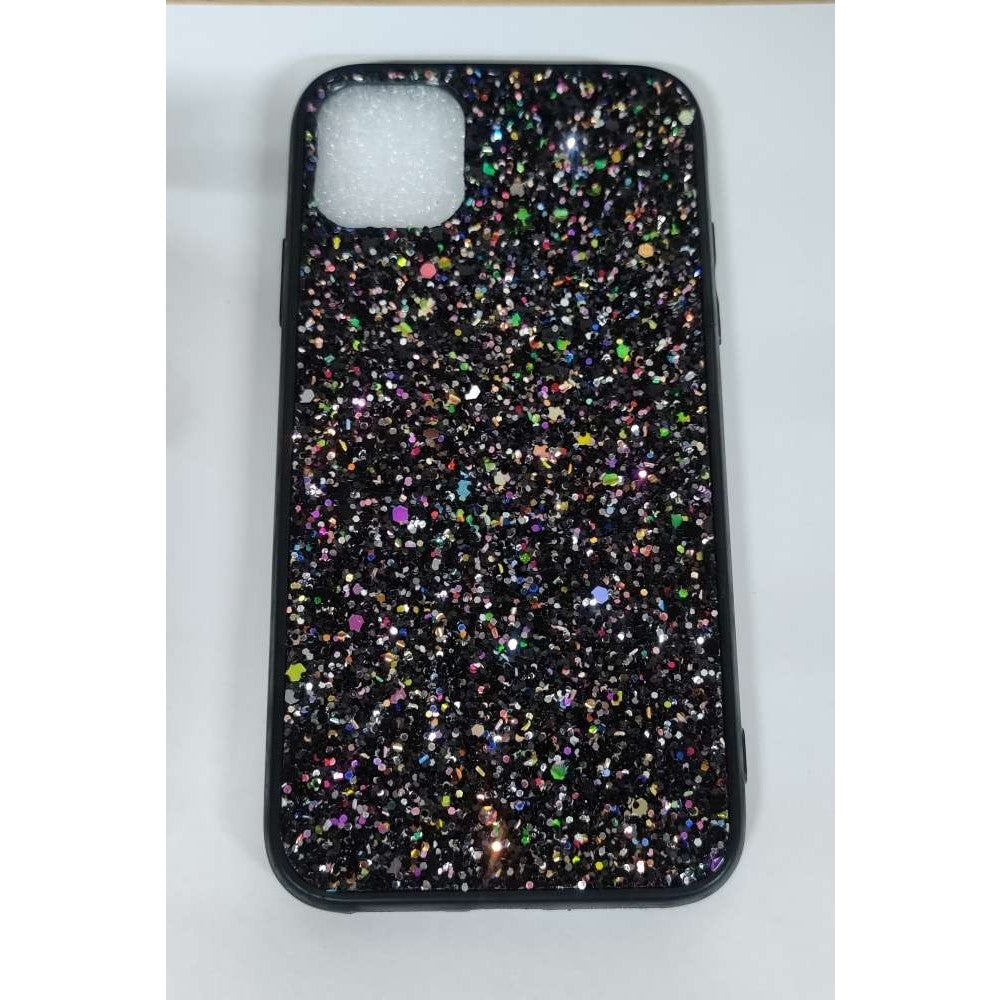 Husa de protectie pentru Apple iPhone 11 Sparkling Glitter TPU Negru - vivimall.ro