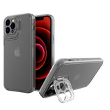 Husa de protectie pentru Apple iPhone 14, Flippy, Bracket series cu suport si protectie pentru camera, Transparent - vivimall.ro